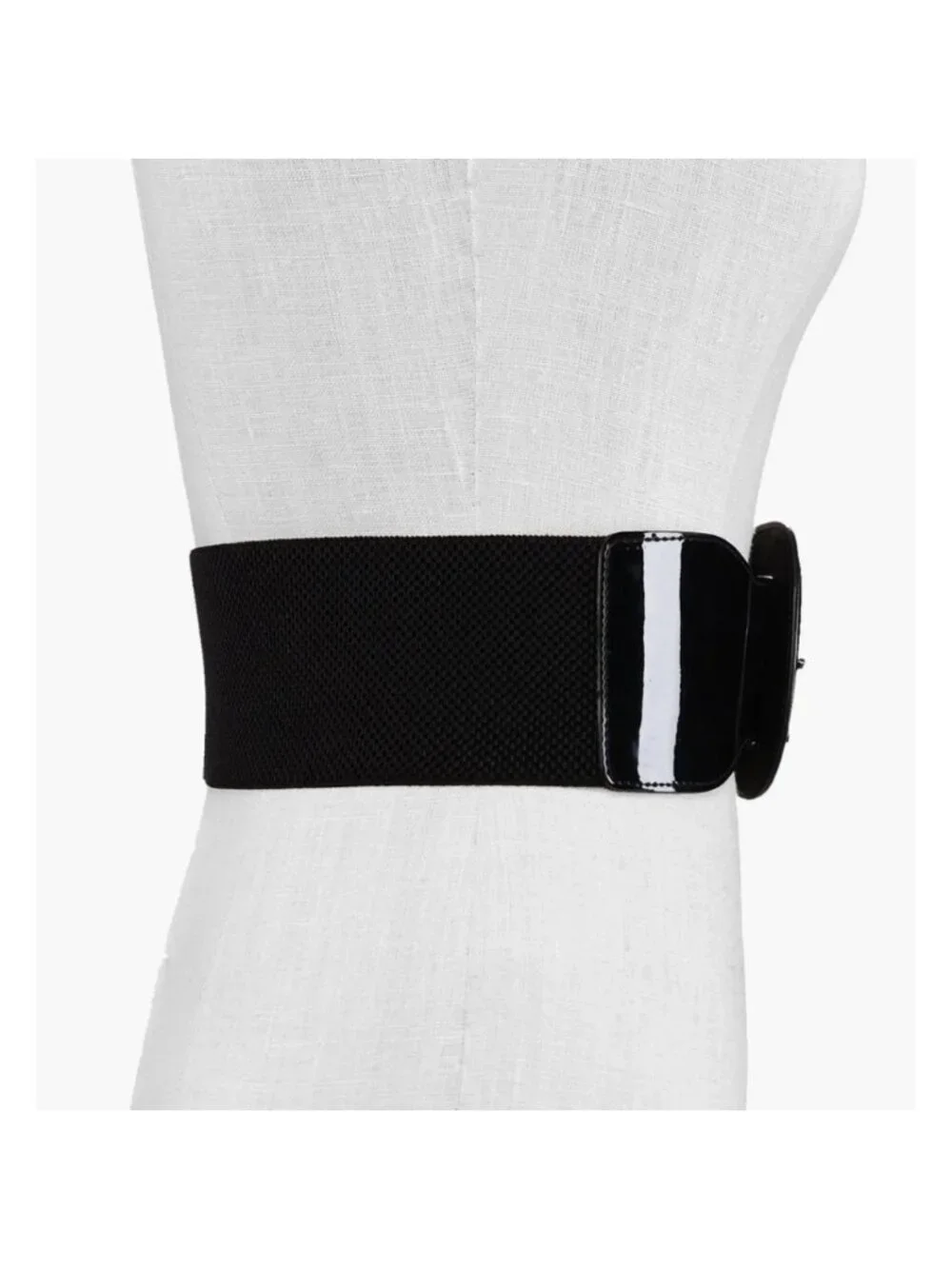 Lauren Ralph Lauren Black Patent Leather Waist Cincher Belt Sz S Fits S/M
